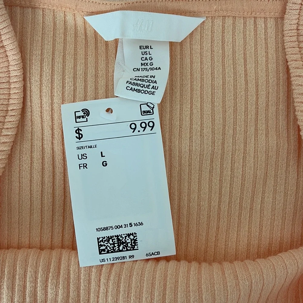 H&M Ribbed Crop Top - Picture 2 of 4